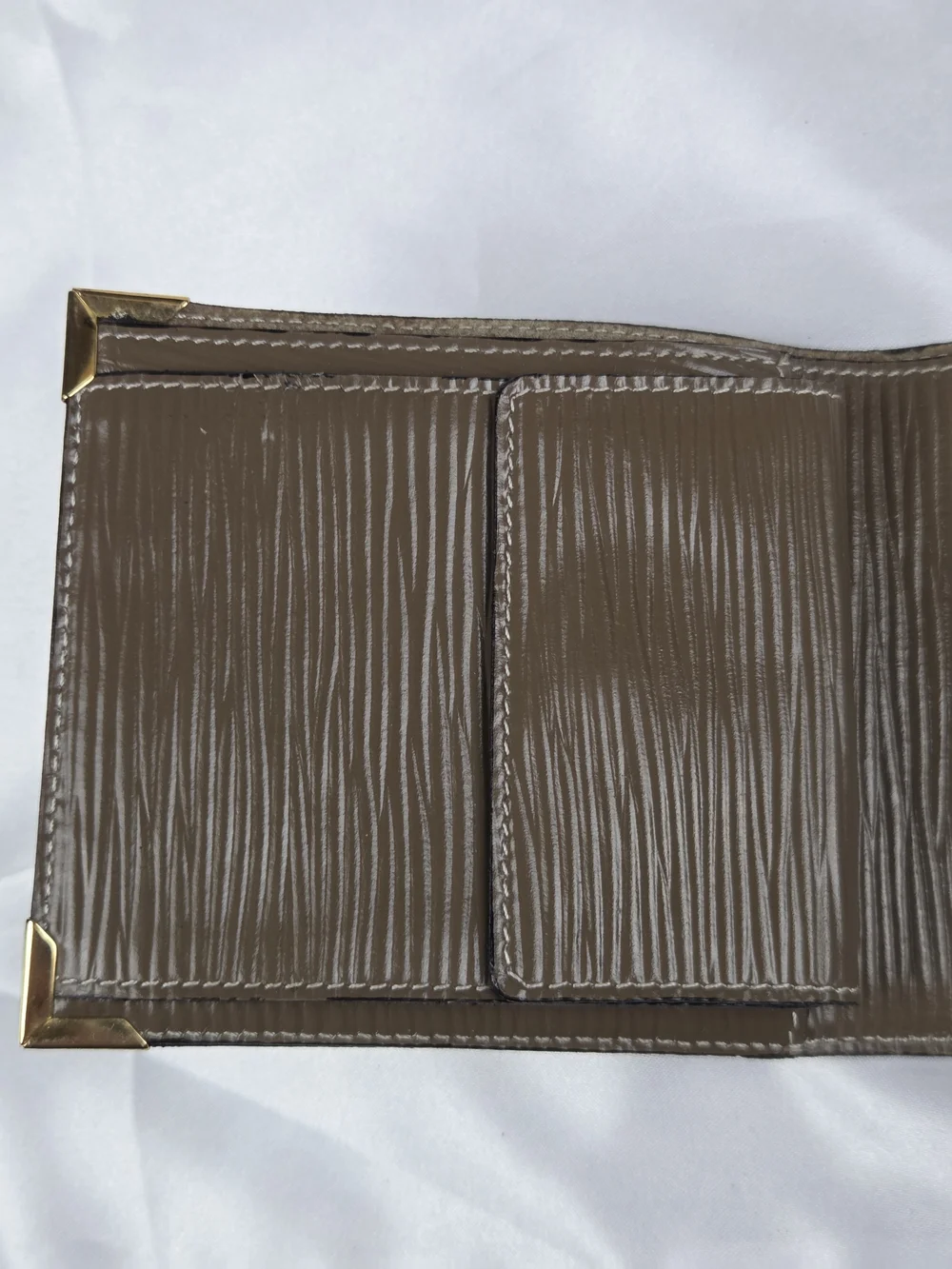 Vintage Fendi Zucca FF Monogram Bifold Wallet Brown Leather Gold Hardware